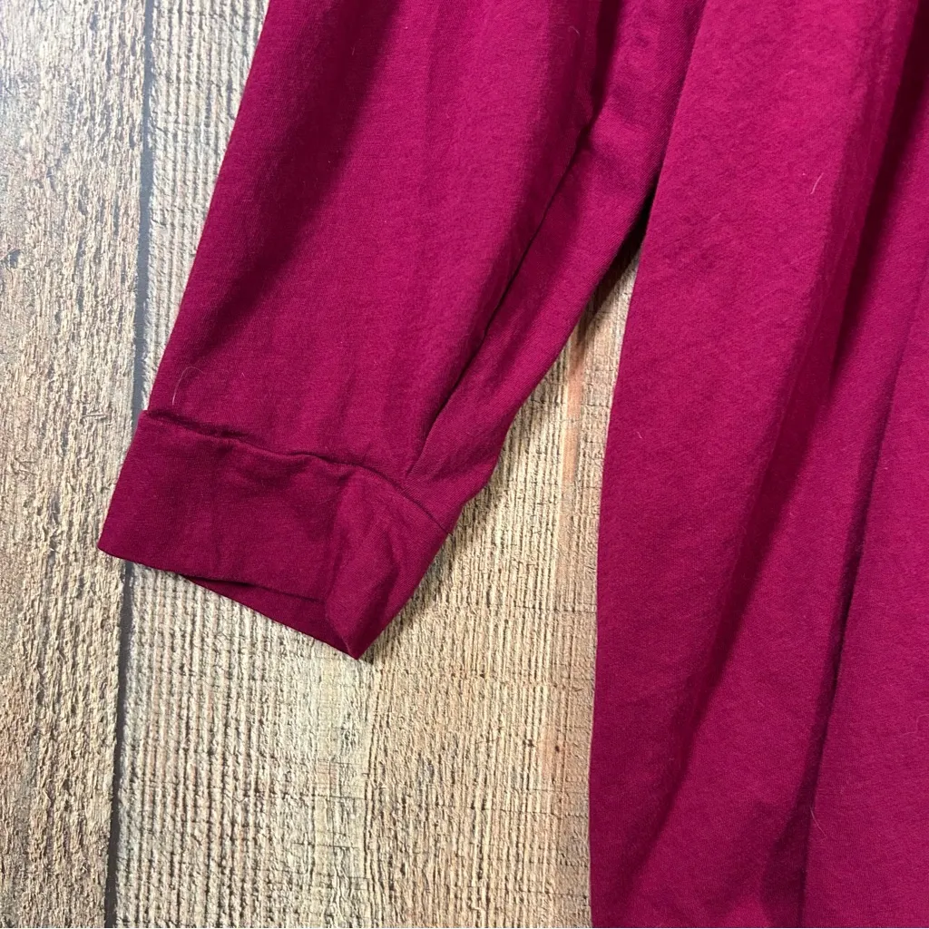 Victoria’s Secret Signature Long Sleeve Oversized Sleep Shirt M/L Berry Bling - Image 5