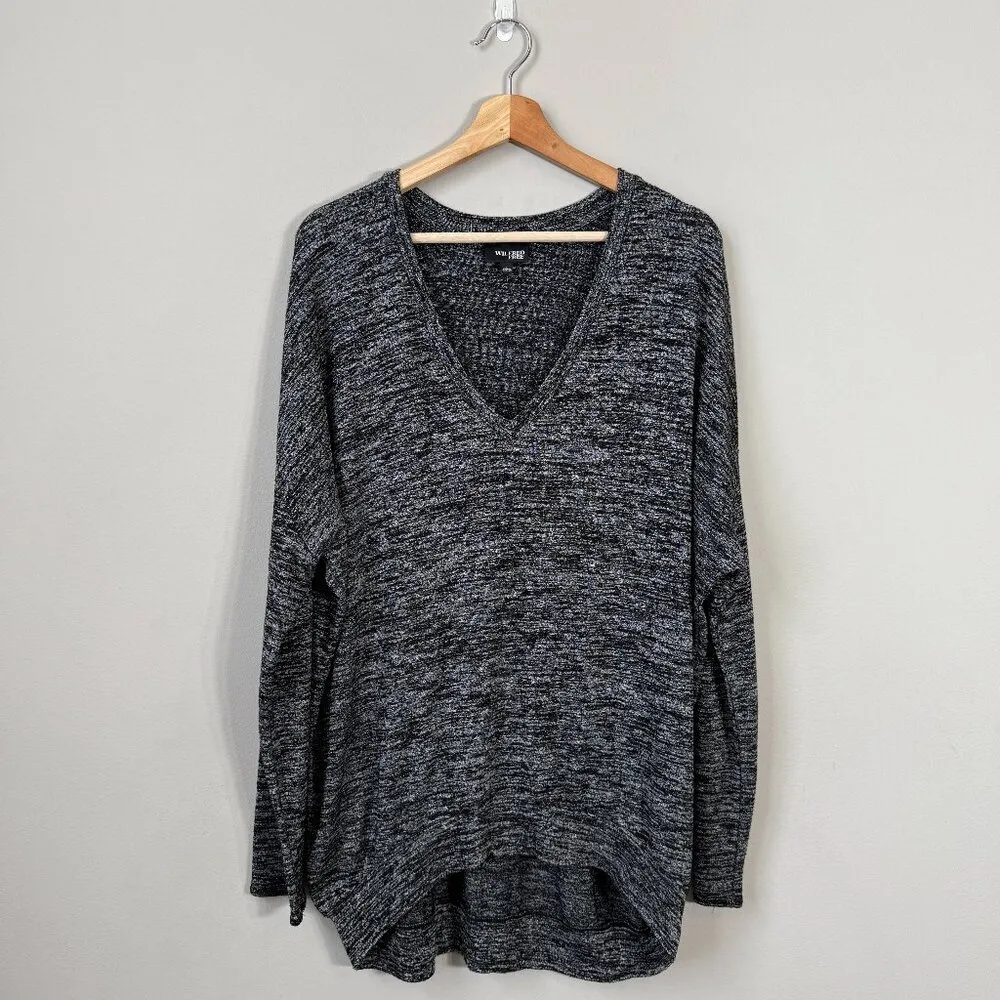 Aritzia Wilfred Free Devinette V-Neck Sweater Pullover Women's Large Gray Cozy - Image 4