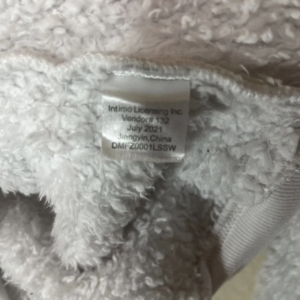 Olaf Frozen Disney Sweatshirt Chill Mode Fuzzy PJ Top Sz S White Snowman - Image 5