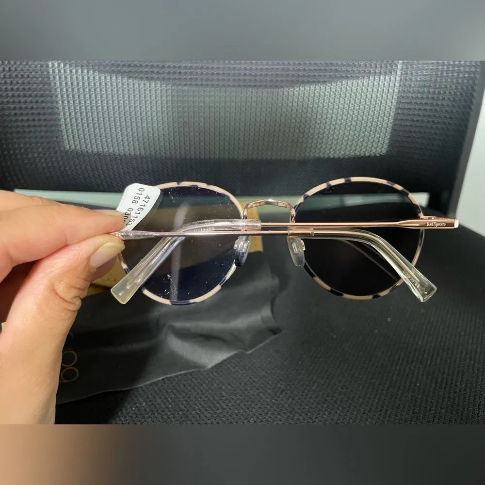 NWT Analog Tan and Brown Tortoise Shell Rounded Sunglasses - Image 4