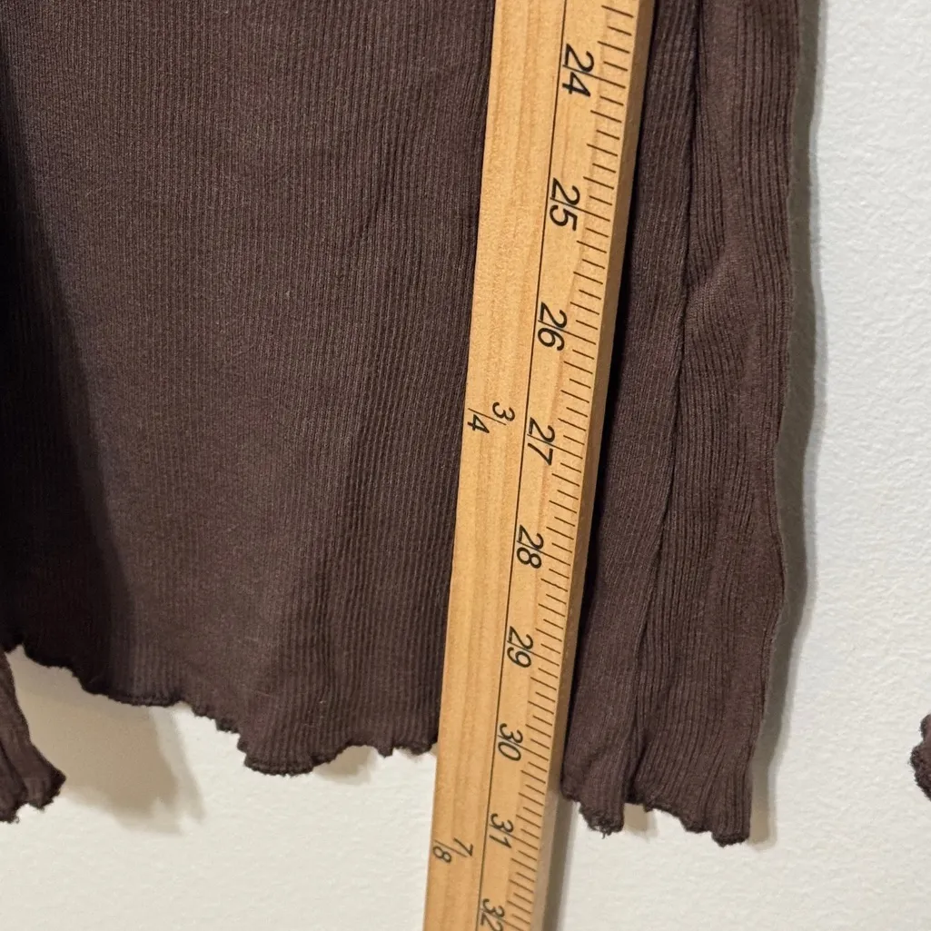 Urban Outfitters Out From Under Sweet Dreams Lace-Trim Lounge Pants Brown y2k - Image 8