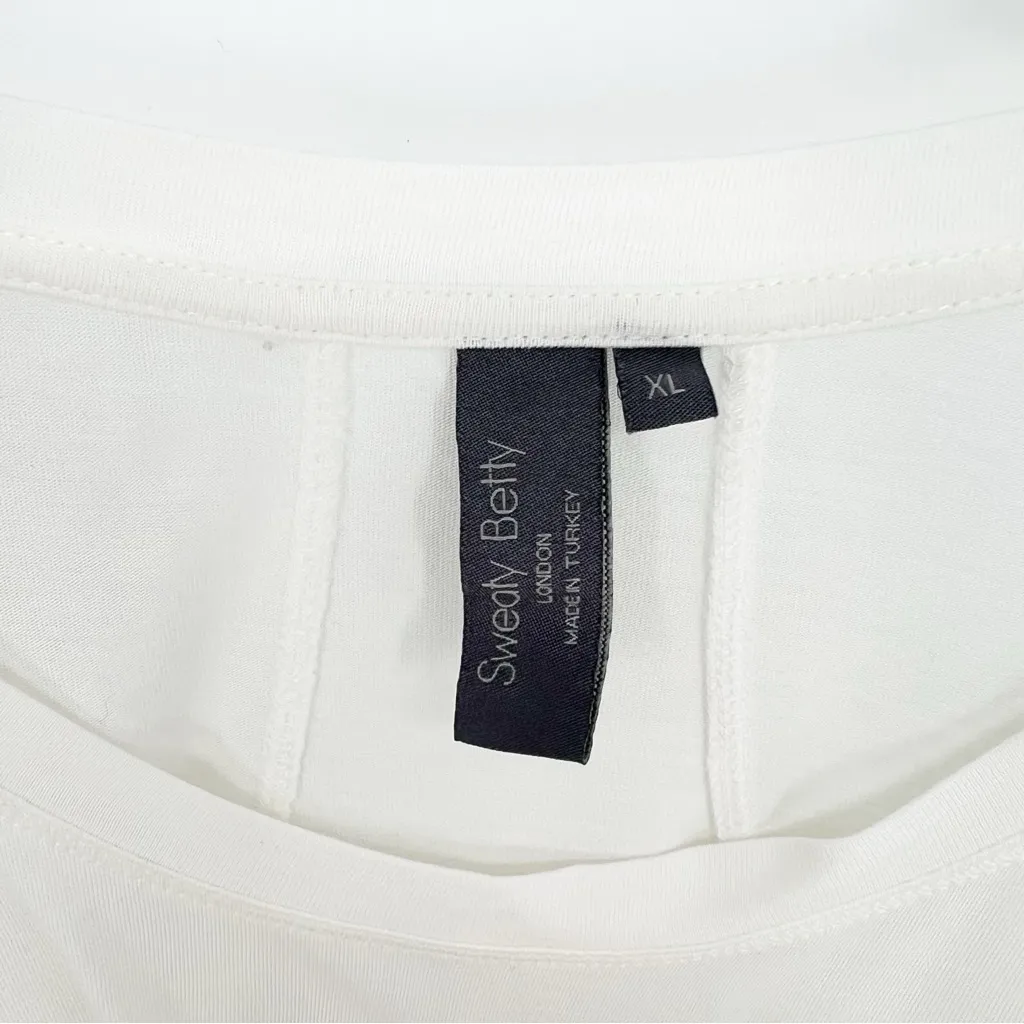 Sweaty‎ Betty Easy Peazy Long Sleeve T-Shirt XL White - Image 9