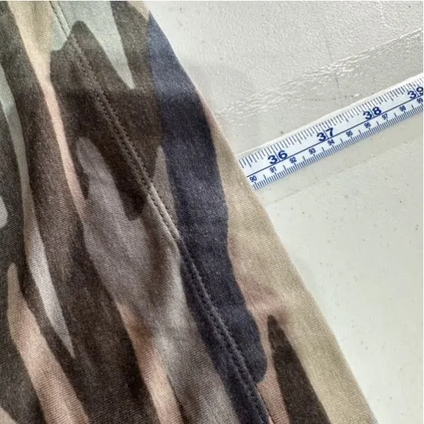 Cable & Gauge NWT Green Camo Split Neck Dress‎ Size XL Jersey Knit Stretchy - Image 11