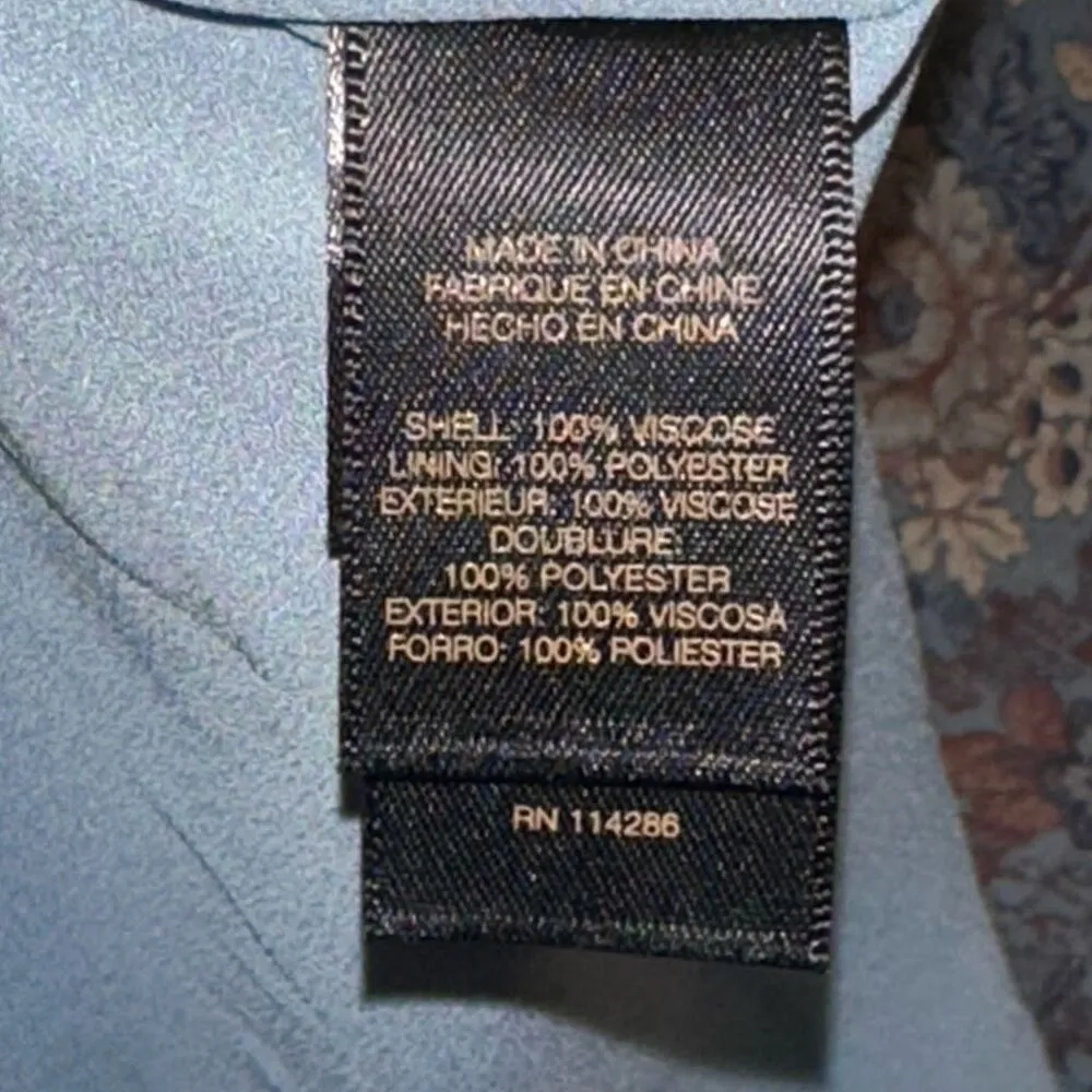 Frye Boho Floral V Neck Tiered Mini Dress - Image 5