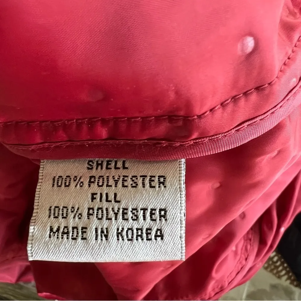 Talbots  Brick Red Textured Polka Dot Lightweight Jacket 18P - Image 16