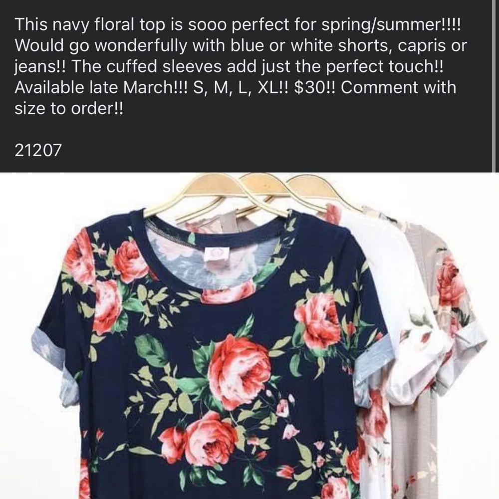 Pink and Blue Boxy Blouse with Floral Design - Image 2