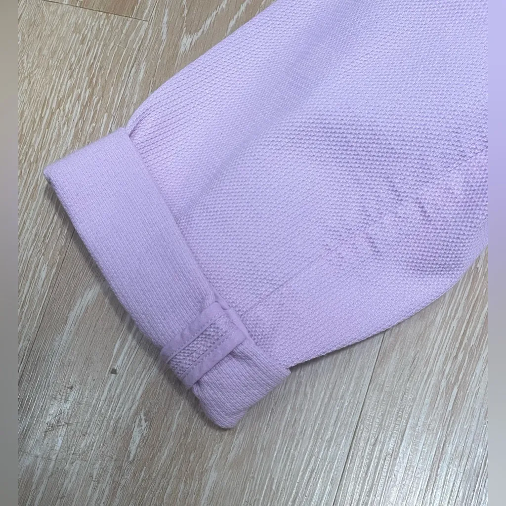 Eileen Fisher light purple classic blazer jacket, poplin weave organic cotton;1X - Image 4