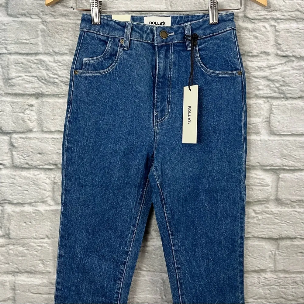 NWT Rollas 26” Eastcoast Ankle Misty Blue Organic High - Image 7