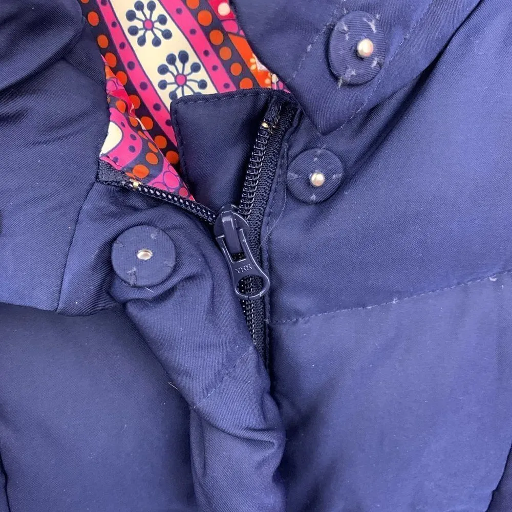 Vintage Lilly Pulitzer Navy down blend puffer vest - Image 3