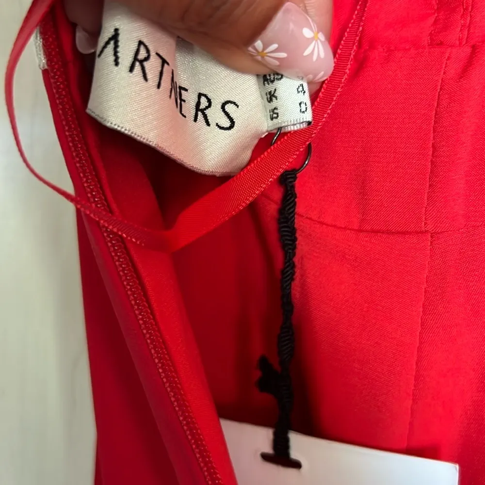 NWT Fame and Partners Red Long Halter Top Dress - Image 8