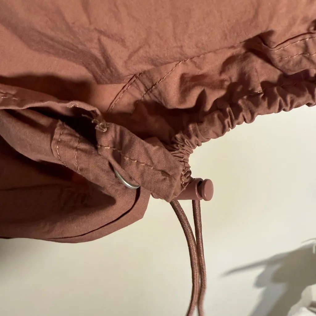 ZARA ‎ oversized sleeveless parachute vest top XS-M Gorpcore mauve - Image 6