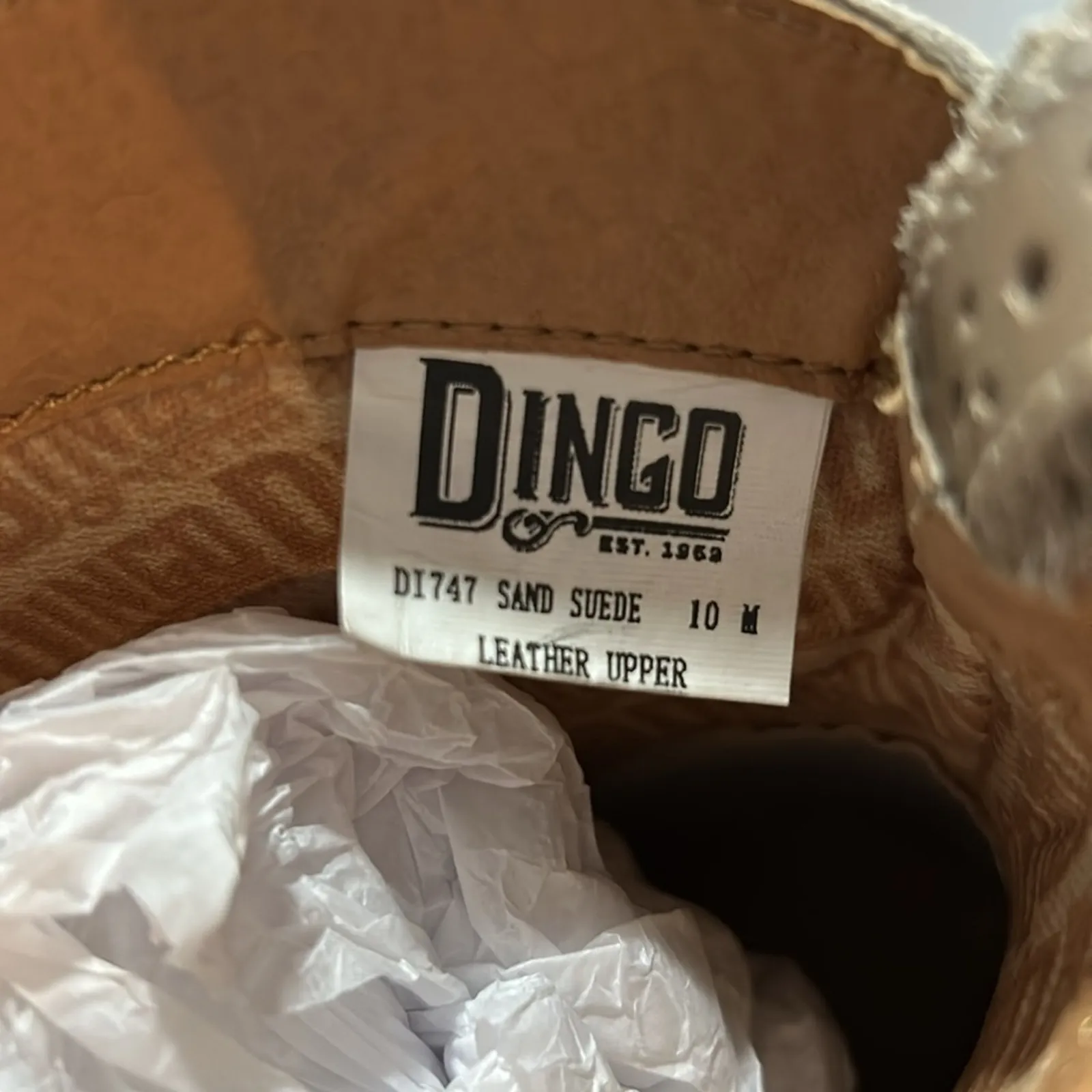 DINGO Cowboy / Cowgirl GUMMY BEAR HARNESS WESTERN FASHION BOOTIES Size 10 - Image 5