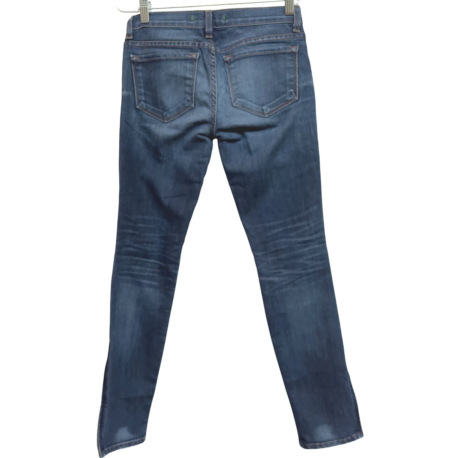 J Brand Denim Jeans‎ The Deal Skinny Leg Ankle Zip Dark Wash Women's Size 25 - Image 4