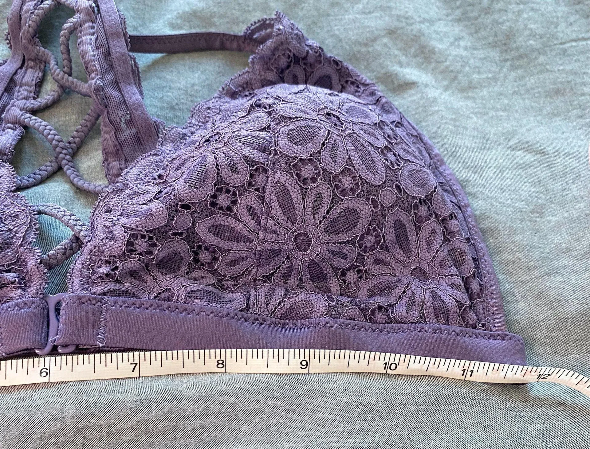 NWOT Victoria’s Secret Purple Lavender Floral Lace Bralette - Image 10