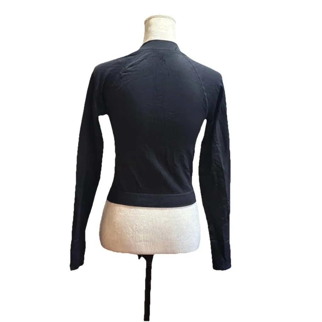 Women's Seamless Fitted Full Zip Jacket - JoyLab Crop Workout Gym Activewear S - Image 5