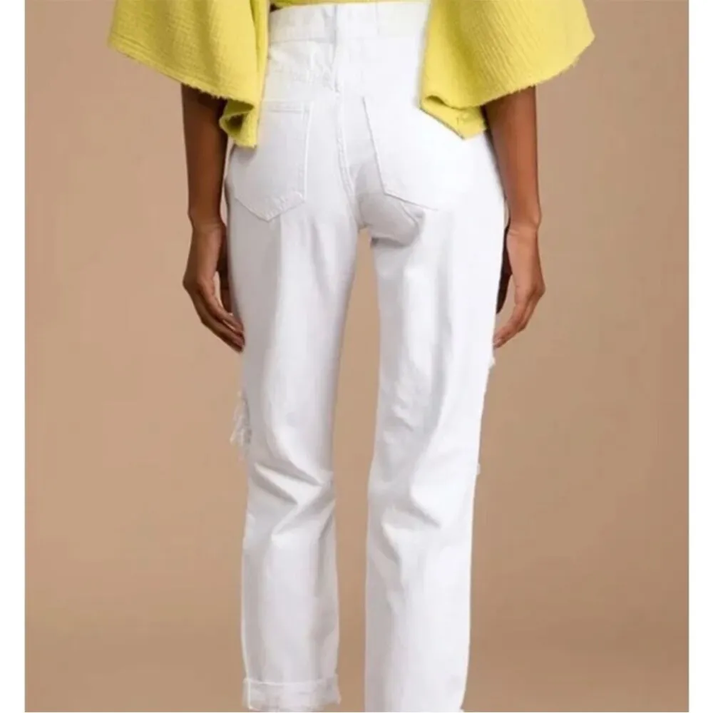 PISTOLA Presley High Rise Relaxed Roller Jeans White Blizzard NWT - Image 11