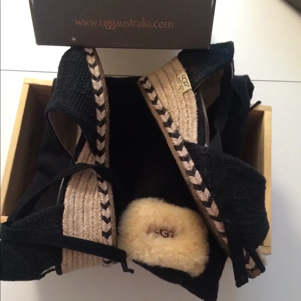 UGG  Espadrille Heels EUC - Image 3