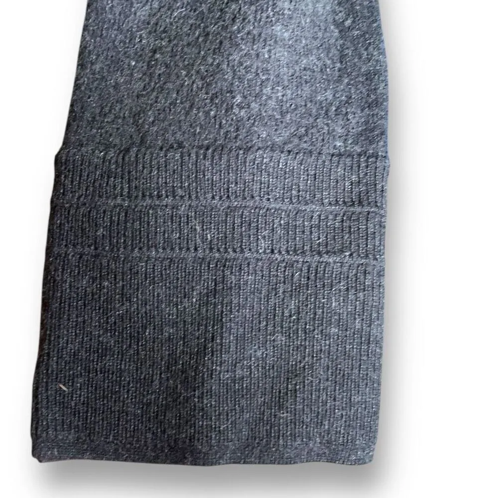 Rag & Bone Dark Charcoal Gray Wool Blend Neutral Knit Pullover Crewneck Sweater - Image 4