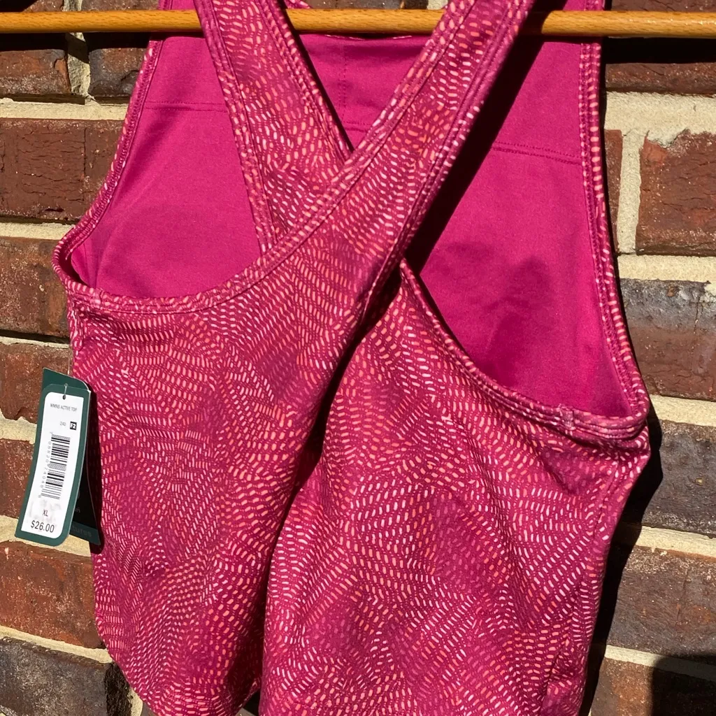 Mta Sport XL Women's Active Sports Bra Top Fast dry orange/cranberry - Image 7