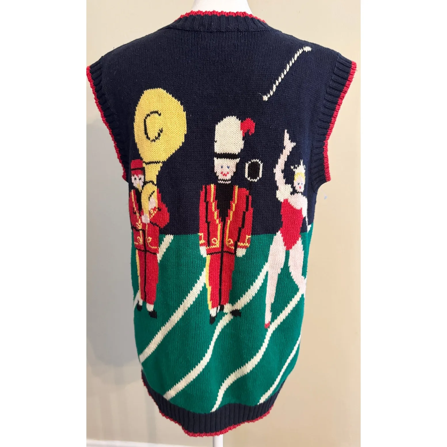 Vintage 80s/90s Eagle Eye Berek Sweater Vest Football Hand Knit Size M Size M - Image 6