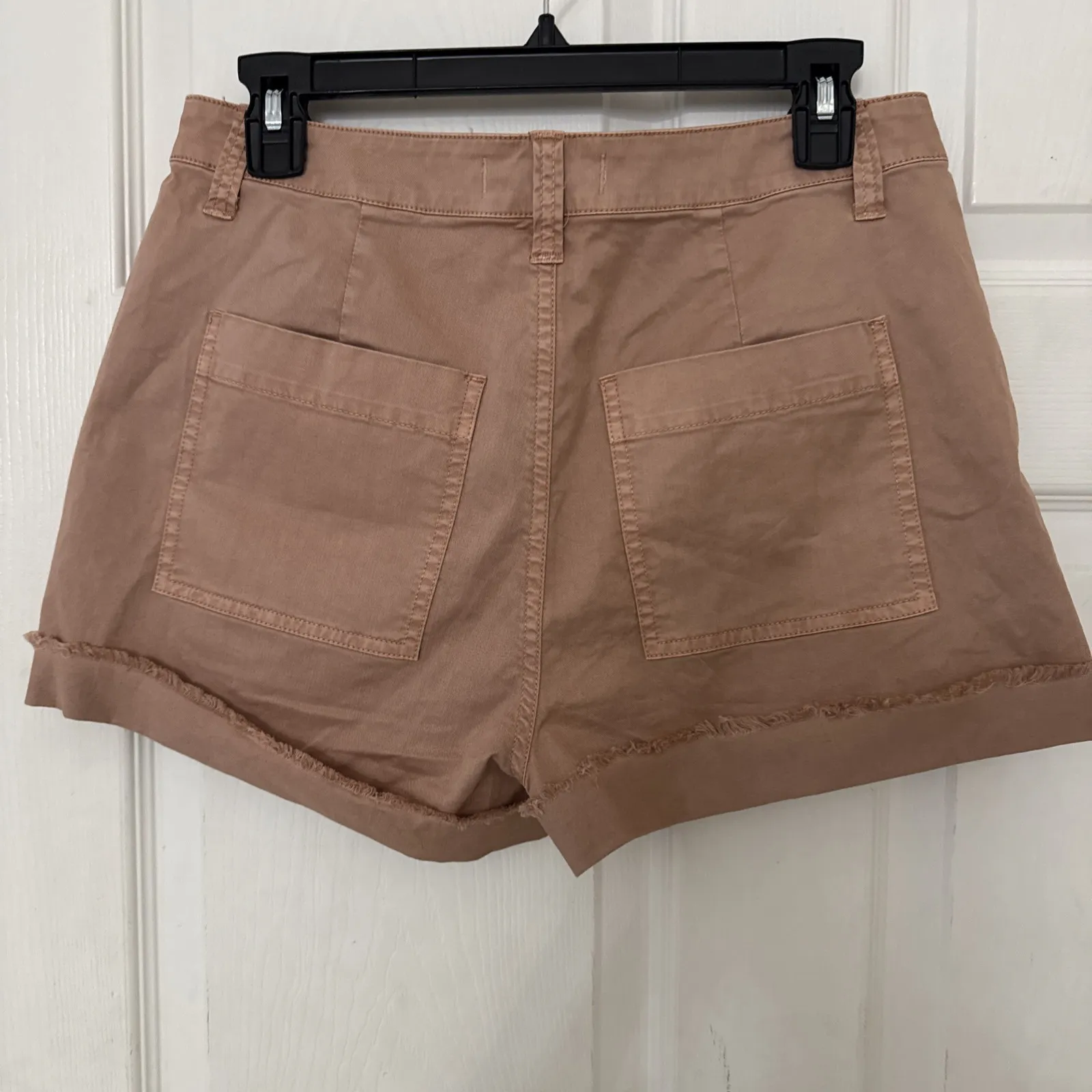 y2k NWT Women's Madewell  garment-dyed cutoff shorts 26 Salmon‎ Pink G5166 Y2K - Image 8