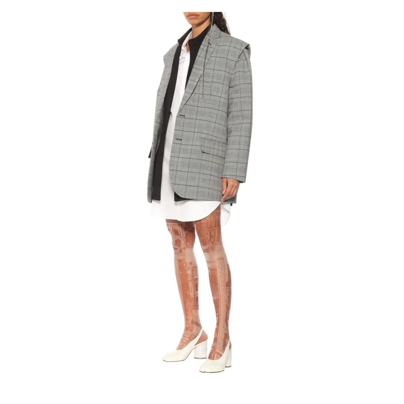 Acne Studios Printed Tights Brown Women's Size XS NWT - Image 2