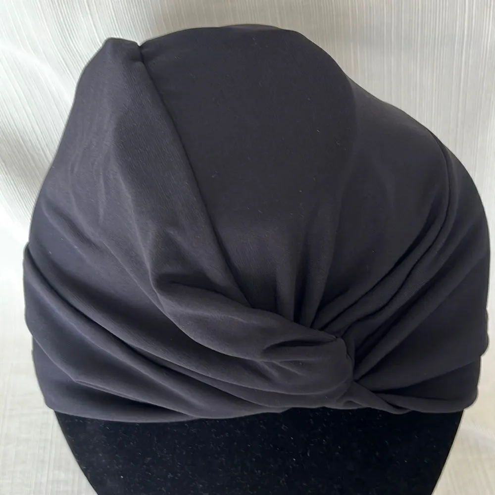 Attitudes by Renee Set of 2 Solid & Printed Head Wrap Turbans - Image 4