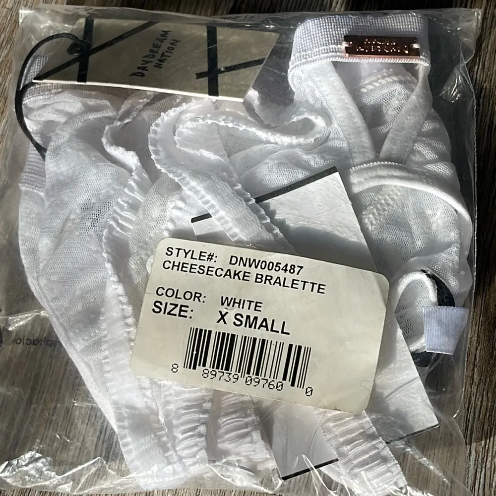 Daydream Nation Cheesecake Bralette Size XS White - Image 15