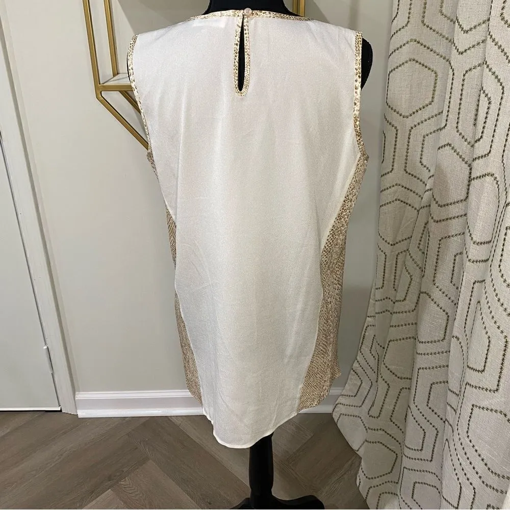 Calvin Klein Animal Print Shell Size M - Image 4