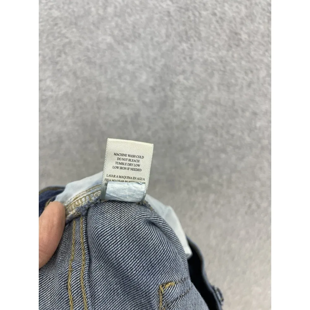 Sneak Peek Women's Blue Denim Jean Shorts Cut Off Size 9 Waist 29 Distressed - Image 3