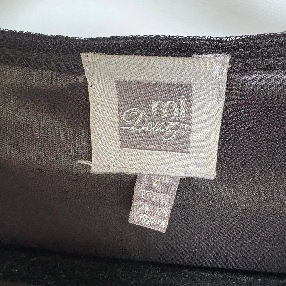 Vtg Y2K Goth Black Lace Ruffle Full Zip Longline Top Pirate Frilly Feminine - Image 7