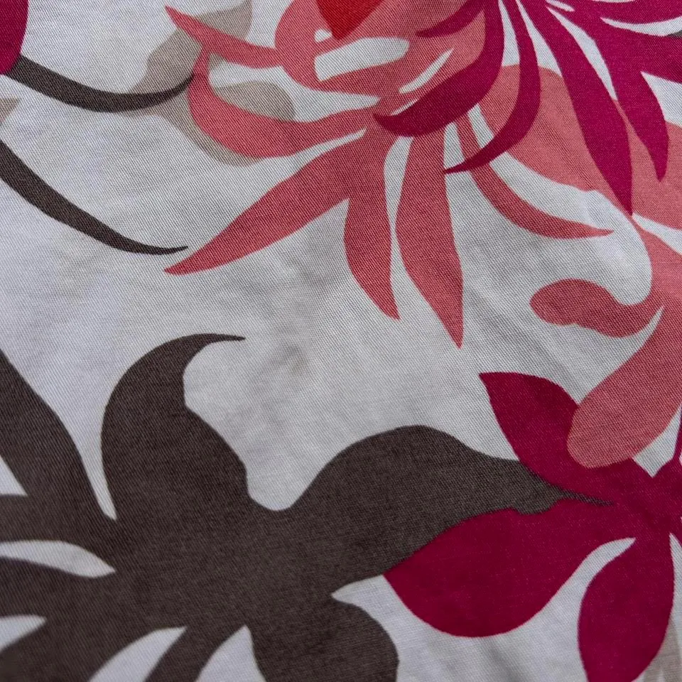 Y2K Red/Tan Croft & Barrow Floral Mini Skirt Skort w/ Built in Shorts - Image 8