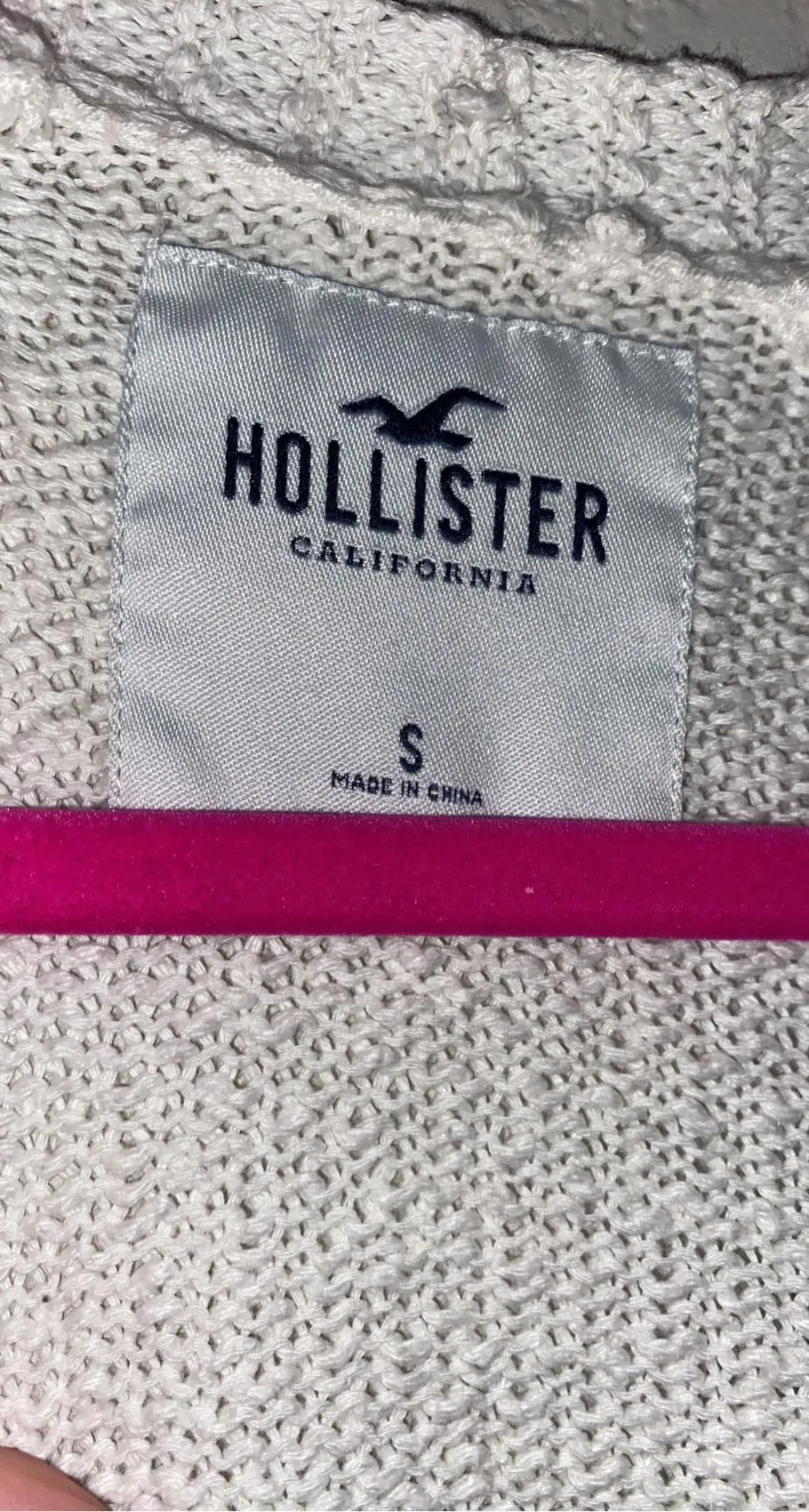 Hollister Oversized White Cardigan - Image 3