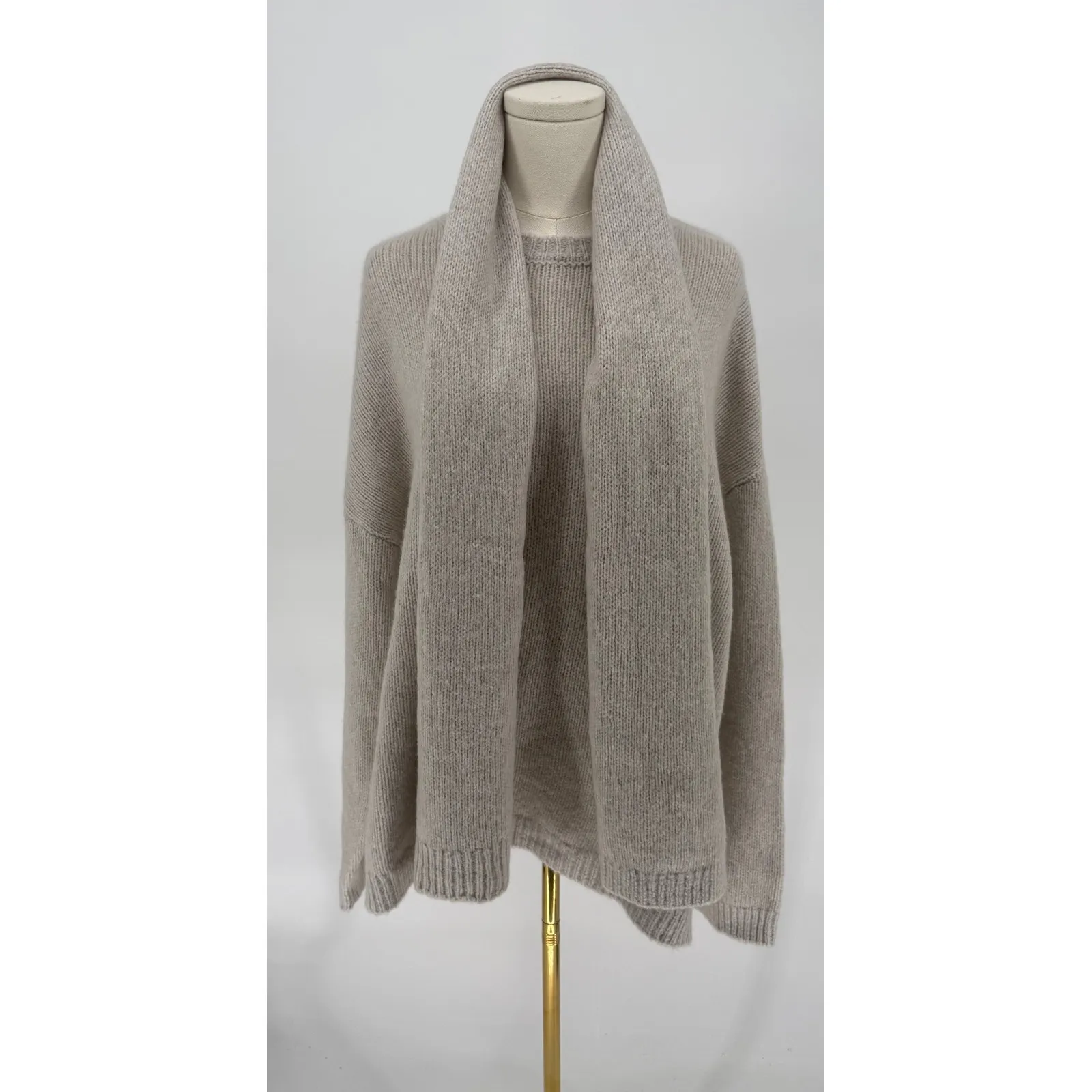 NWT Favorite Daughter THE JAMIE Cashmere Blend Sweater in Gray Sz Large $378 - Image 4