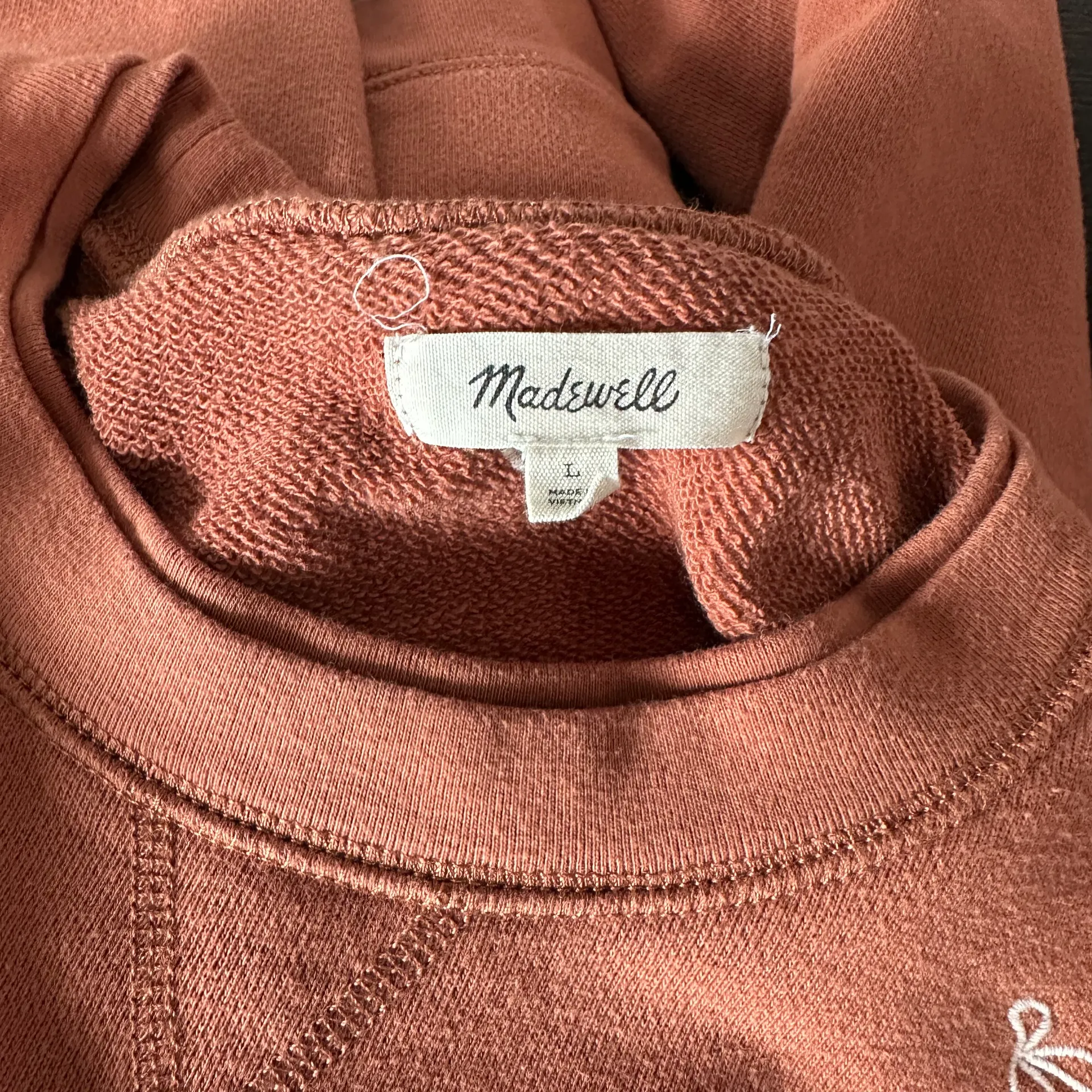 embroidered bow Crewneck sweatshirt - Image 6