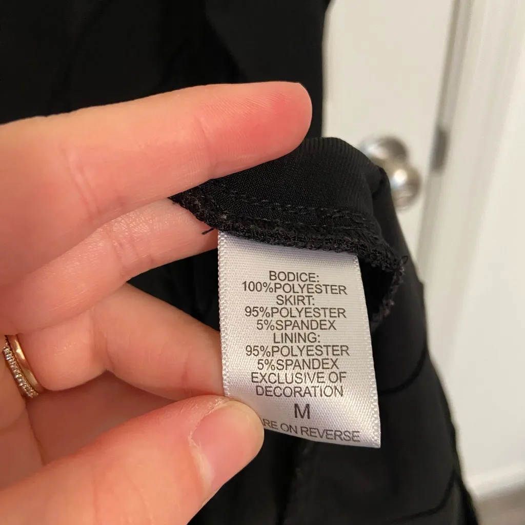 NEVER WORN New York & Company women’s sleeveless layered skirt stretch dress M‎ Black Size M - Image 6