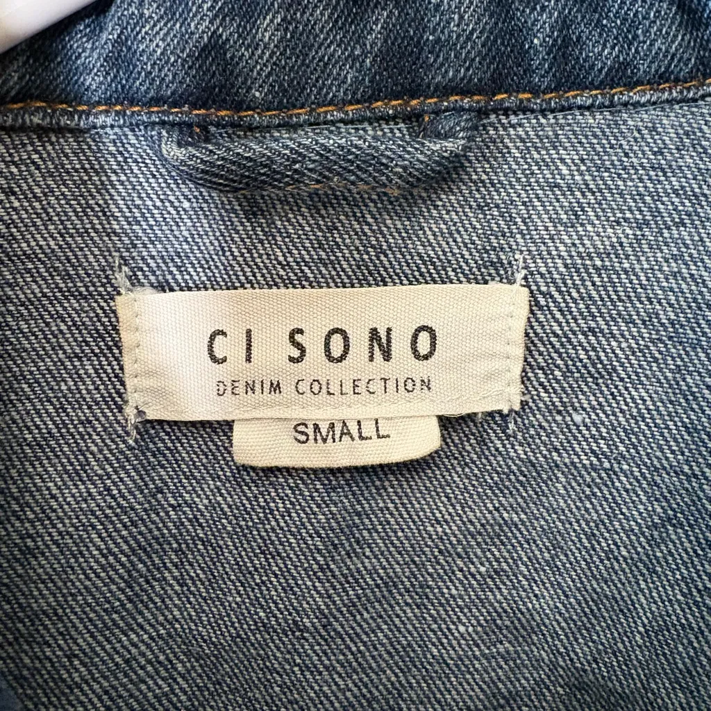 Ci Sono Women's Blue Denim Jacket,Size S - Image 2