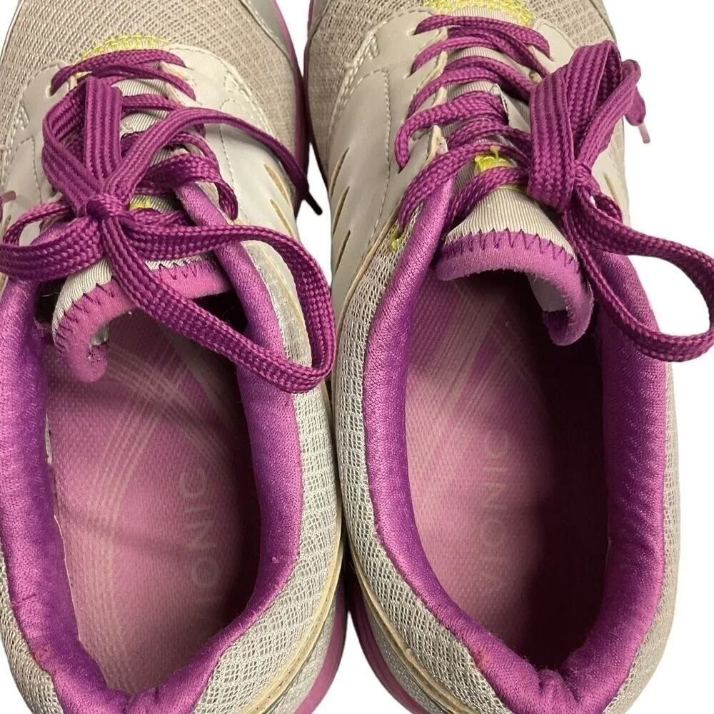 Vionic Venture Athletic Sneakers Shoes Size 10 Purple Gray Lace Up Comfy Walking - Image 7