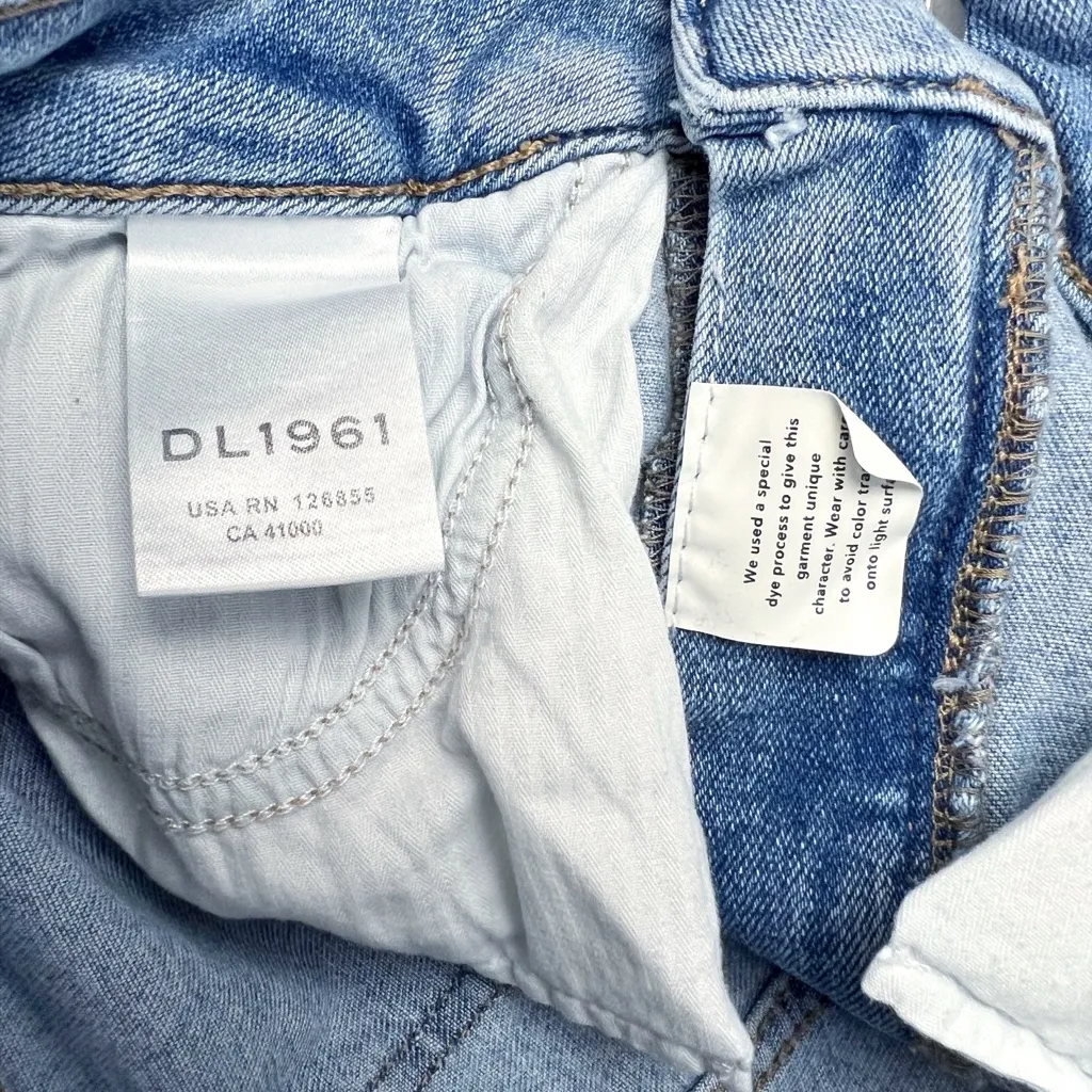 DL1961 Farrow Cropped Jeans High Rise Skinny‎ Sorrento Light Wash Size 27 - Image 7