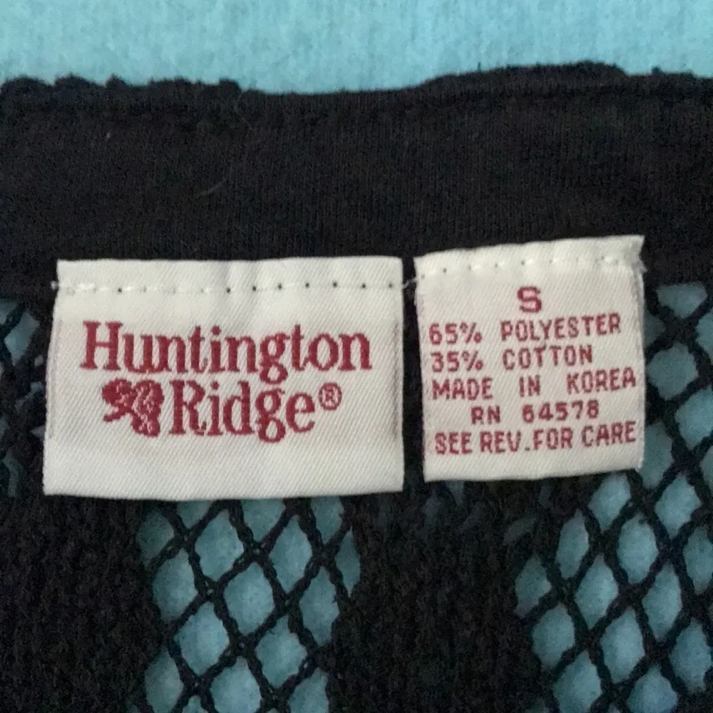 𝅺Huntington Ridge vintage crew neck crochet top swimsuit cover size S - Image 2