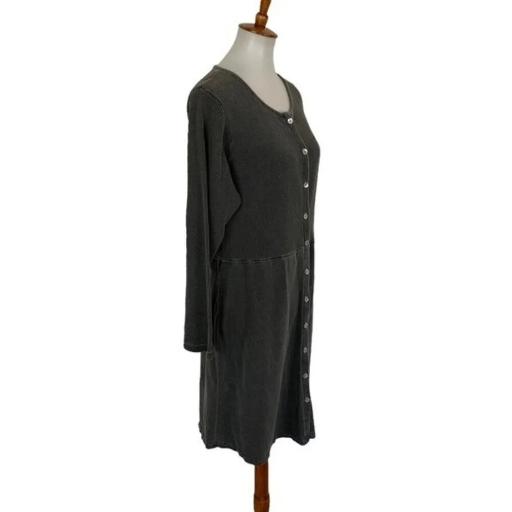Sunbelt Gray Dress Medium Long Sleeve Stretch Workwear Essentials - Image 3