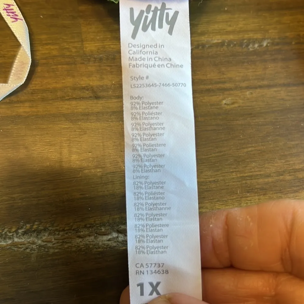 Yitty Plusshy Shaping Top Pink Velour Velvet Crop Top Long Sleeve 1X Barbie - Image 9