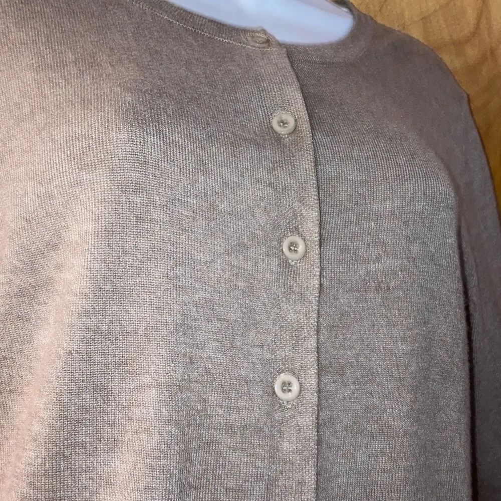 Oatmeal Beige Tan Cielo Button Down Cardigan Sweater - Image 6