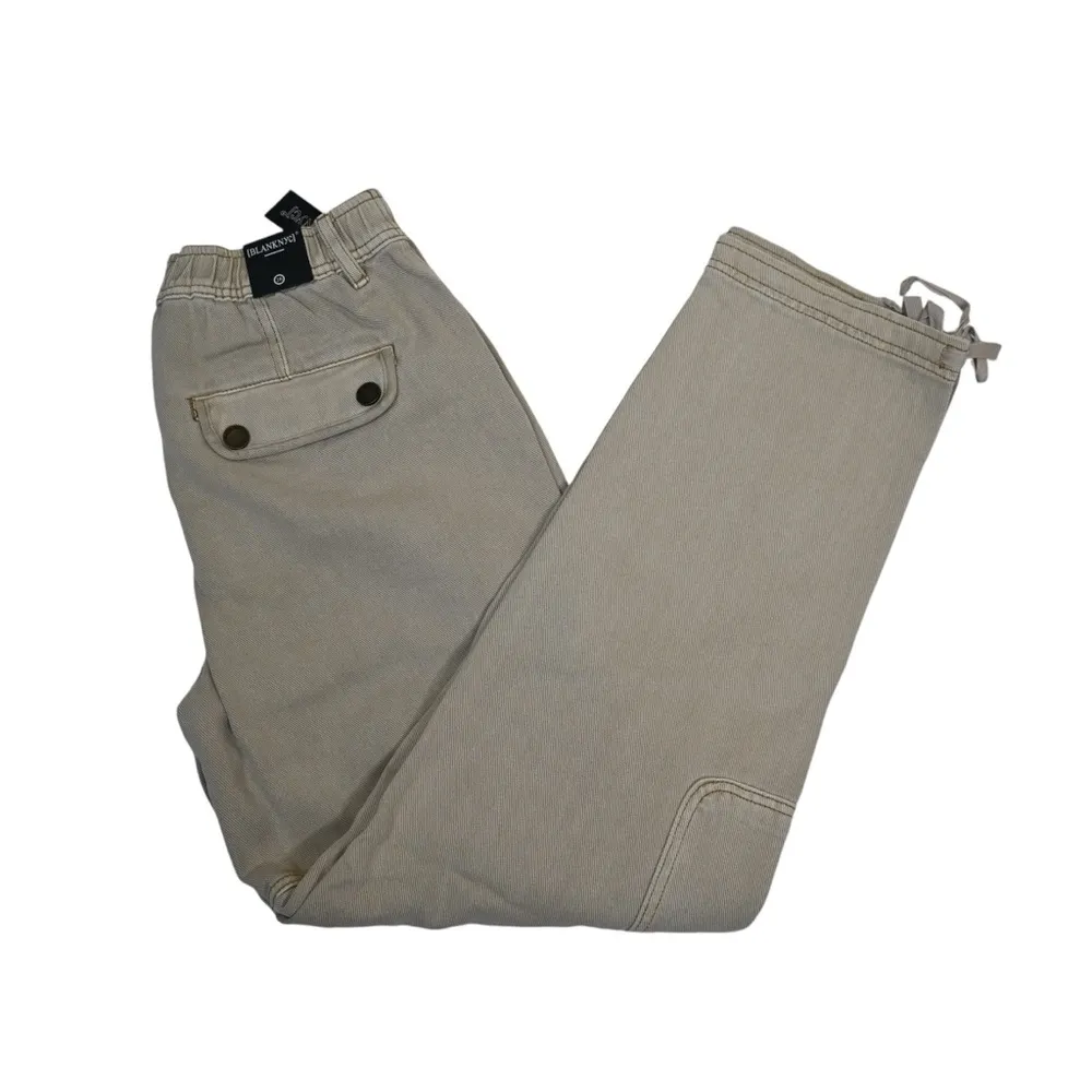 BLANKNYC Womens 28 Cotton Twill Cargo Pants in Wild Oats NEW - Image 4