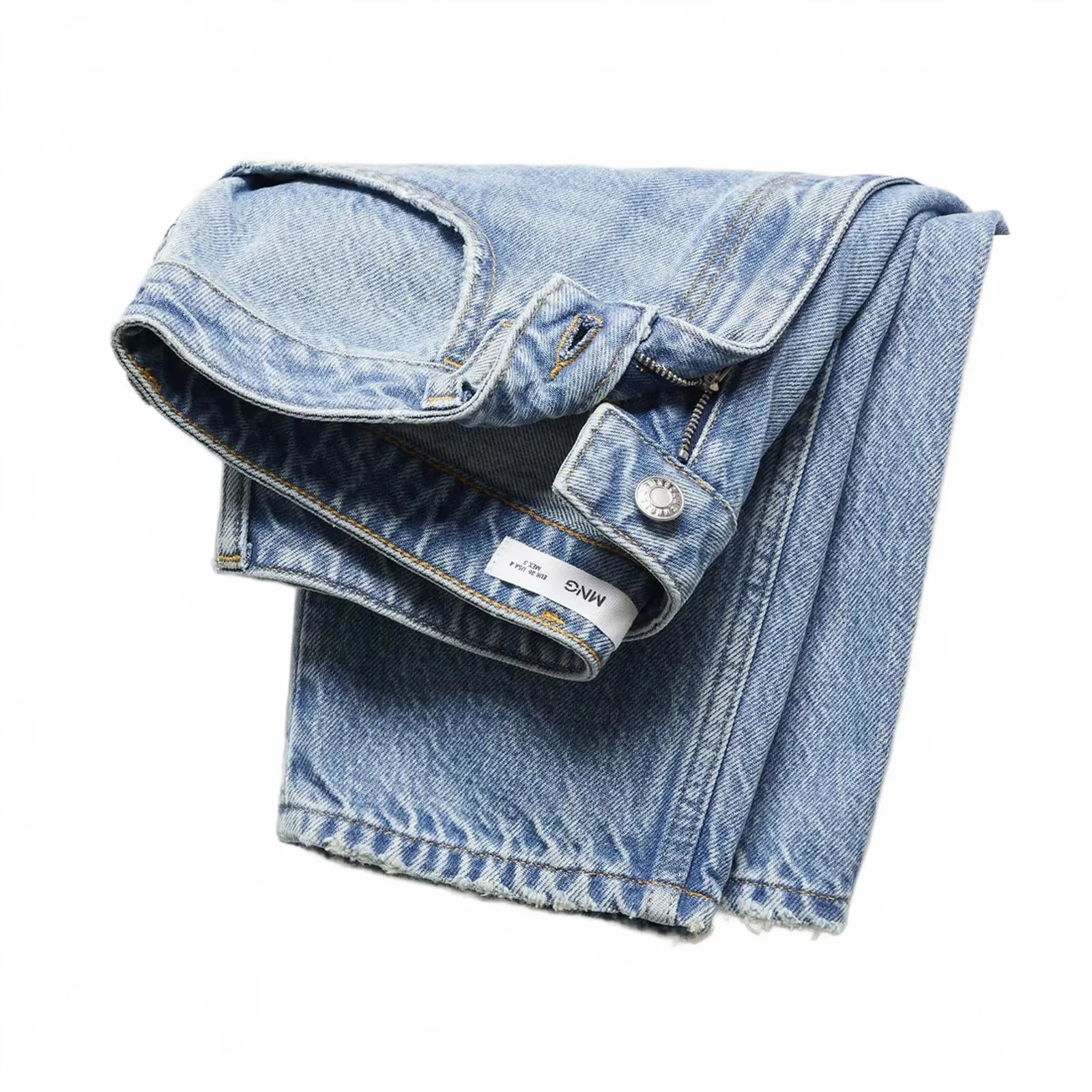 Mango Mom2000 High-Rise Jeans Medium Blue Denim NWT Size 4 - Image 8