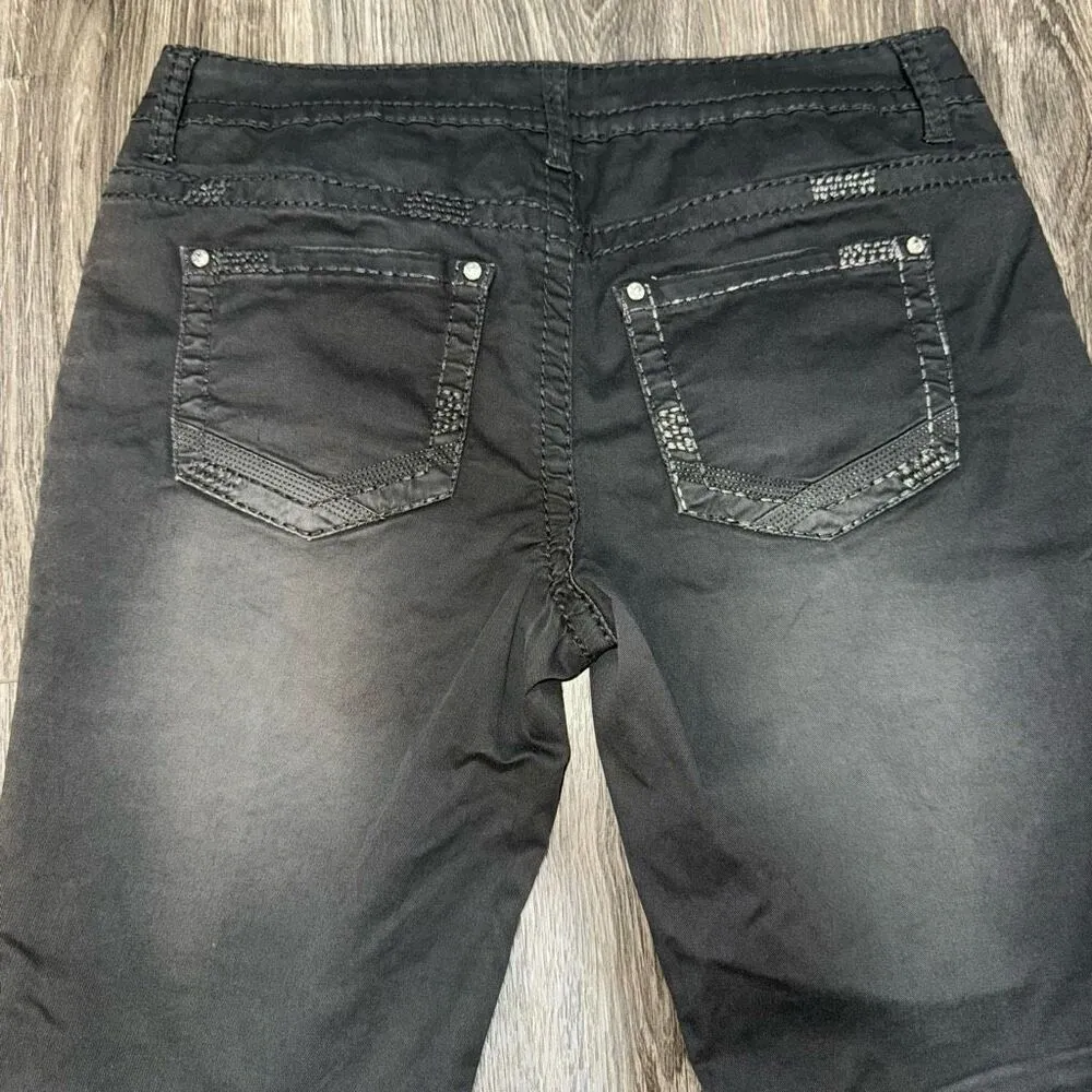 Daytrip Lynx Black Capri/Crop Pants Jeans Sz 28 x 23.5 Inseam - Image 5