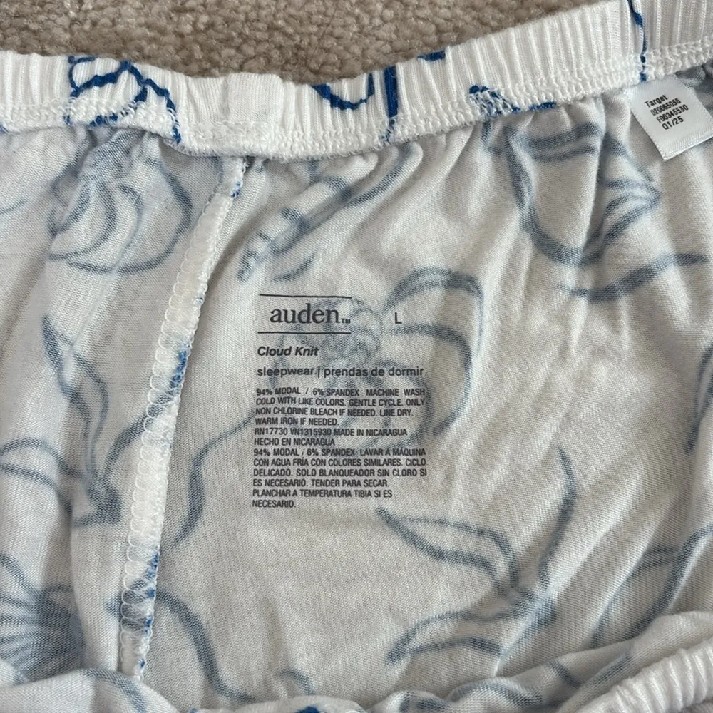 NWOT Auden Pajama Shorts Blue Size L - Image 6