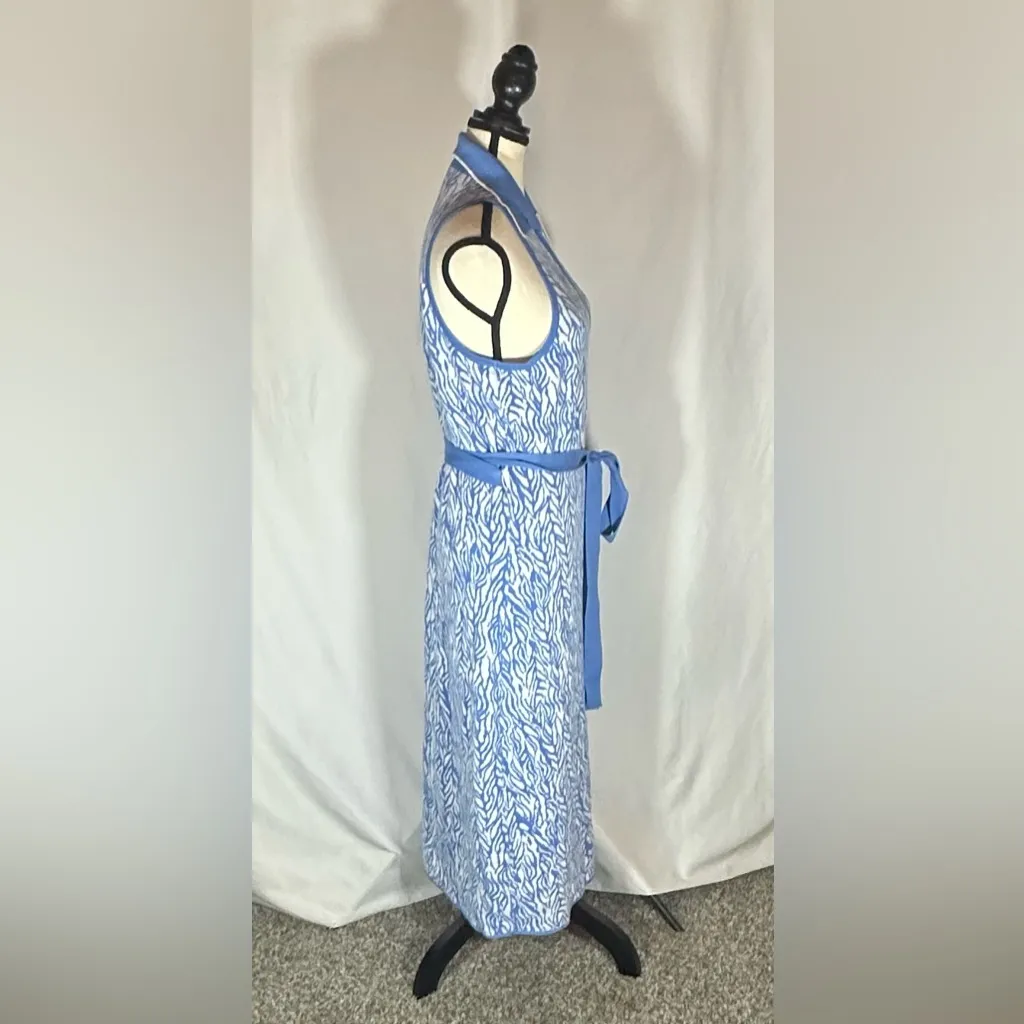 Diane Von Furstenberg • Target Knit Wrap Dress Blue and White size XXL - Image 7