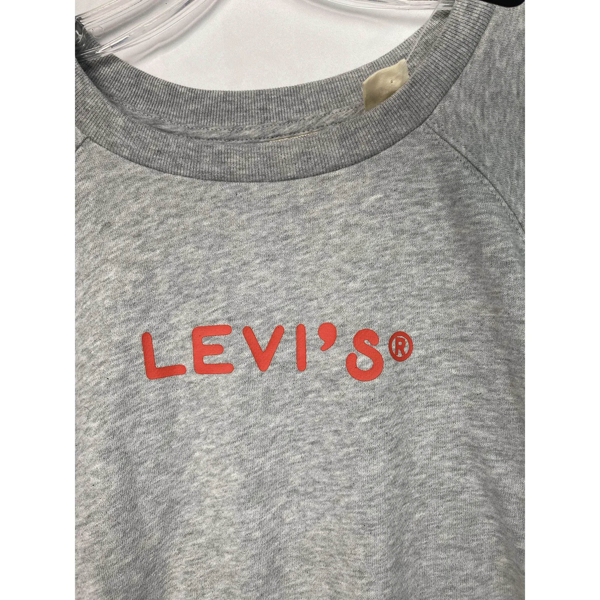 Levi's Womens Logo‎ Raw Hem Top Sweatshirt Shirt 1X - Image 4