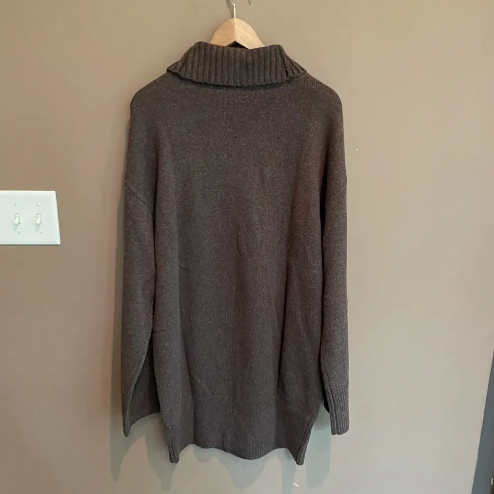 NWT Weekend Stories Lofty Jersey Sweater‎ Dress L Brown Size L - Image 6